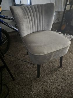 Grey Accent Chairs (2)