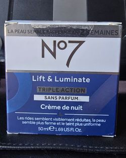 No7 Lift and Luminate Triple Action Fragrance-Free Night Cream