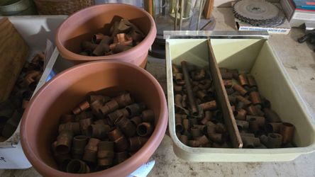 Assorted copper fittings