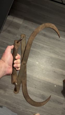 Antique ice tongs