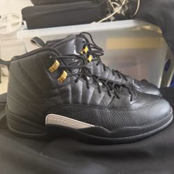 Air Jordan 12 Retro Black Gold Sneakers