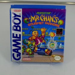 Mr. Chin's Gourmet Paradise (Nintendo Game Boy, 1990) CIB Box Manual Insert