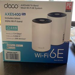 Deco Axe5400 Tri Band WiFi 6E