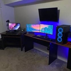 RTX 3070 Gaming PC + Triple Monitor Setup