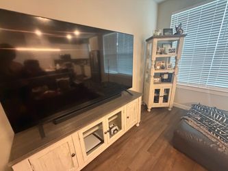 International Furniture Direct Rustic TV Stand + Matching Bookcase