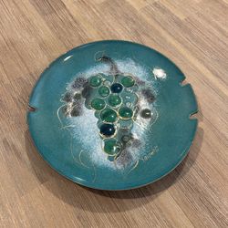 Mid-Century Sascha Brastoff Signed Enamel Wall Plate