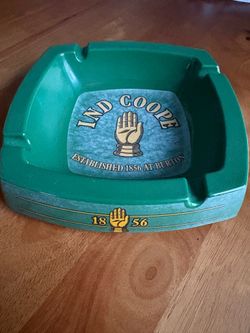 Vintage green ashtray