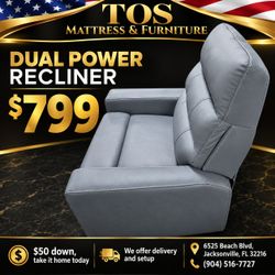 Dual Power Recliner Chair 🚚WE DELIVER🚚