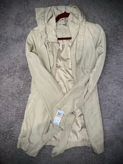 New beige trench coat