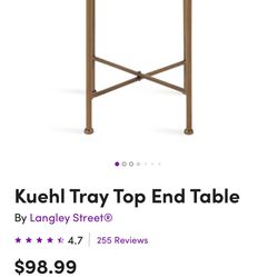 Bronze End Table 
