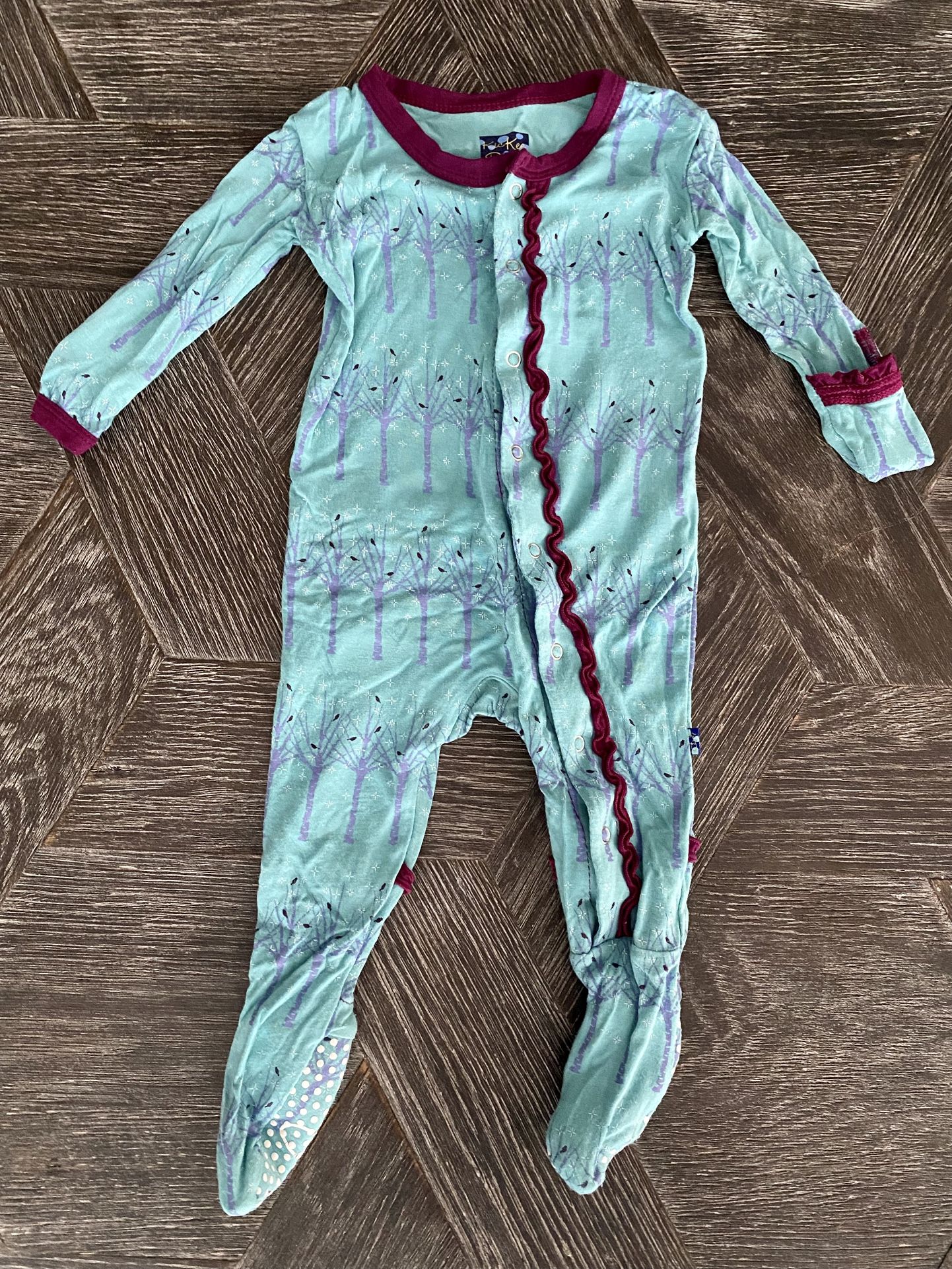 Kickee Pants bamboo footed sleeper (Infant girls 3-6 months)