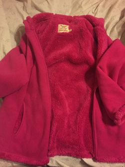 Hooded fleece jacket. 1X(16W )