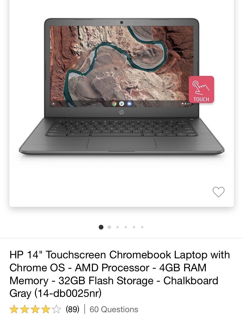 HP Chromebook 14 Inch Touchscreen