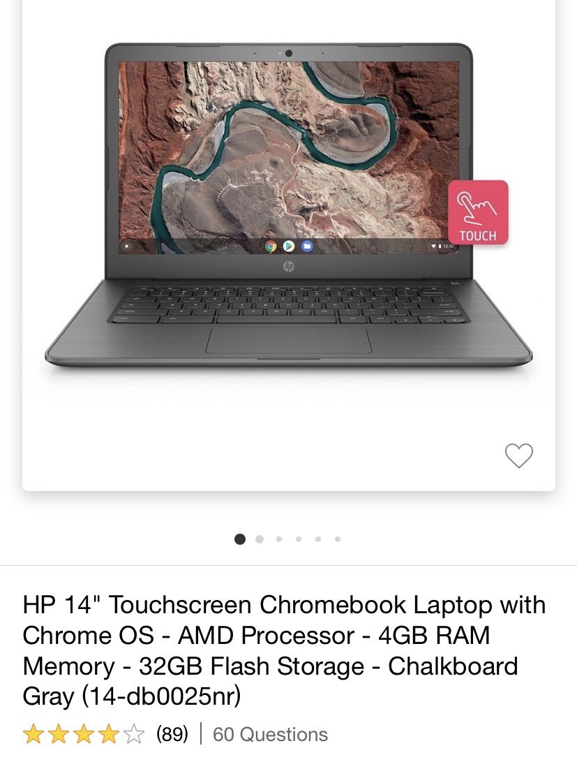 HP Chromebook 14 Inch Touchscreen 