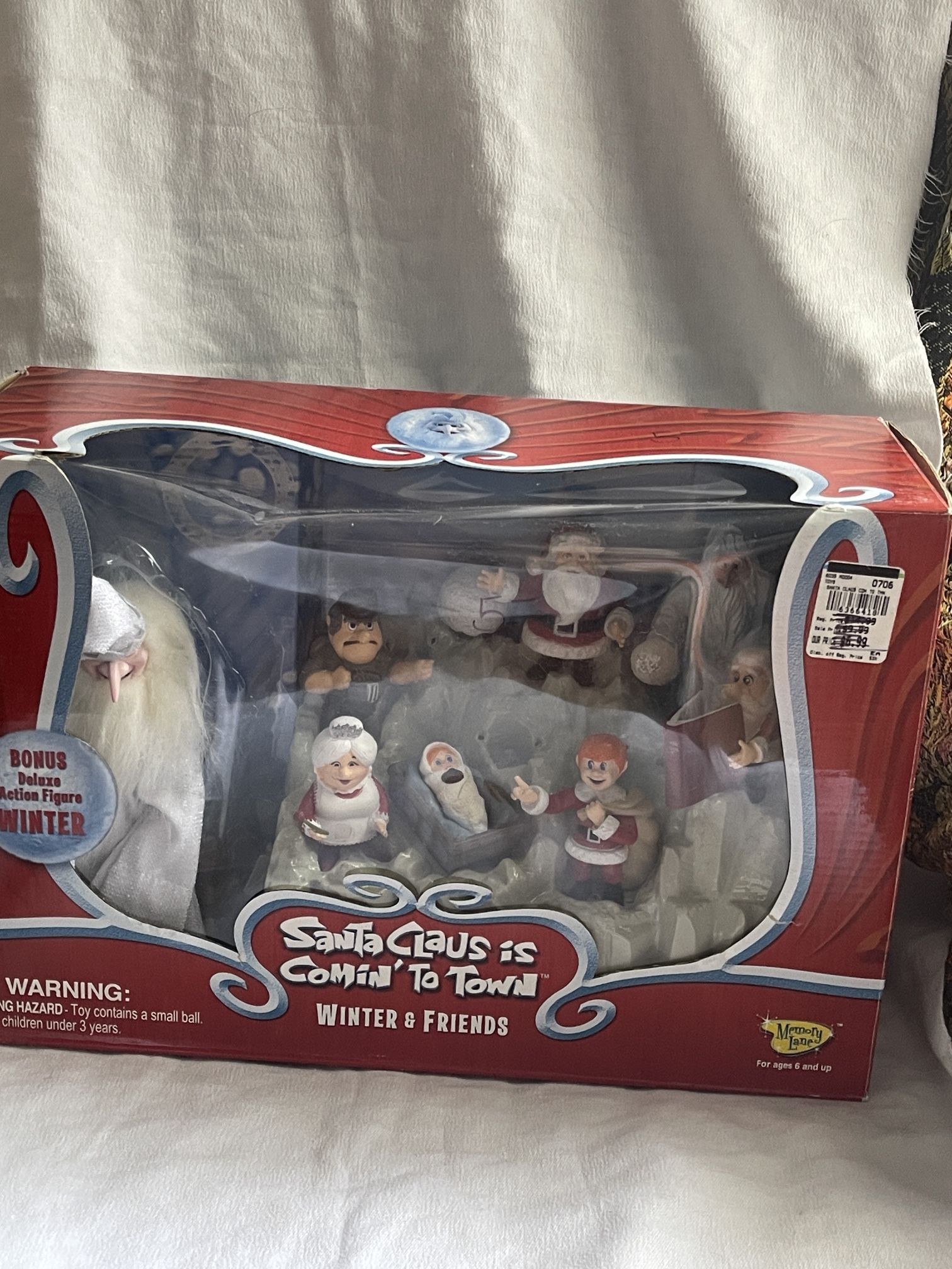 Rare ! Santa Clause Is Coming To Town Play Set