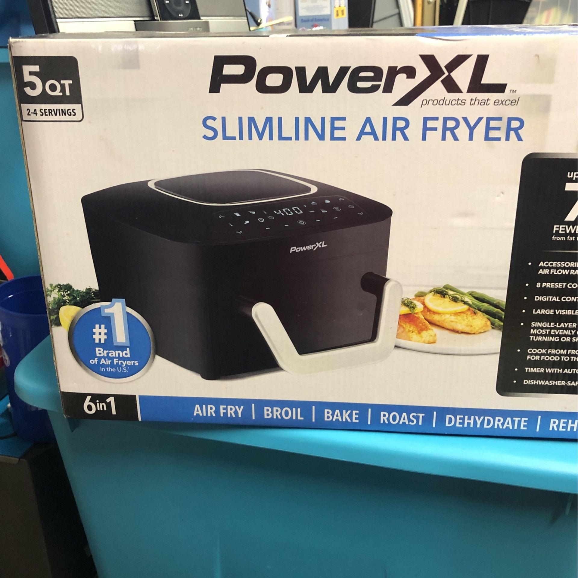 Power XL Slimline Air Fryer 5 Qt Brand New