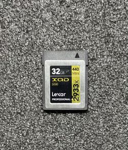 Lexar Professional 2933x 32GB XQD 2.0 Card (Up to 440MB/s Read)