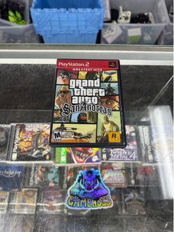 Grand theft auto San Andreas ps2 $25 Gamehogs 11am-7pm