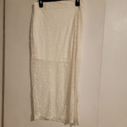 Ivory Lace Skirt New