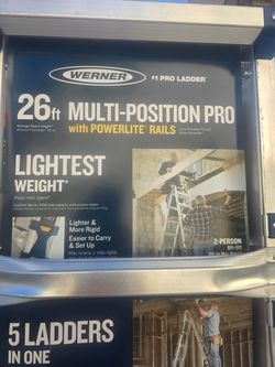 Werner Multi-Position Ladder 375 lb Capacity