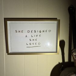 Gold frame Affirmation 