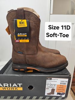 Ariat Soft Toe Work Boots Size 11