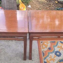  Pair Of Wooden Coffee / End Table 