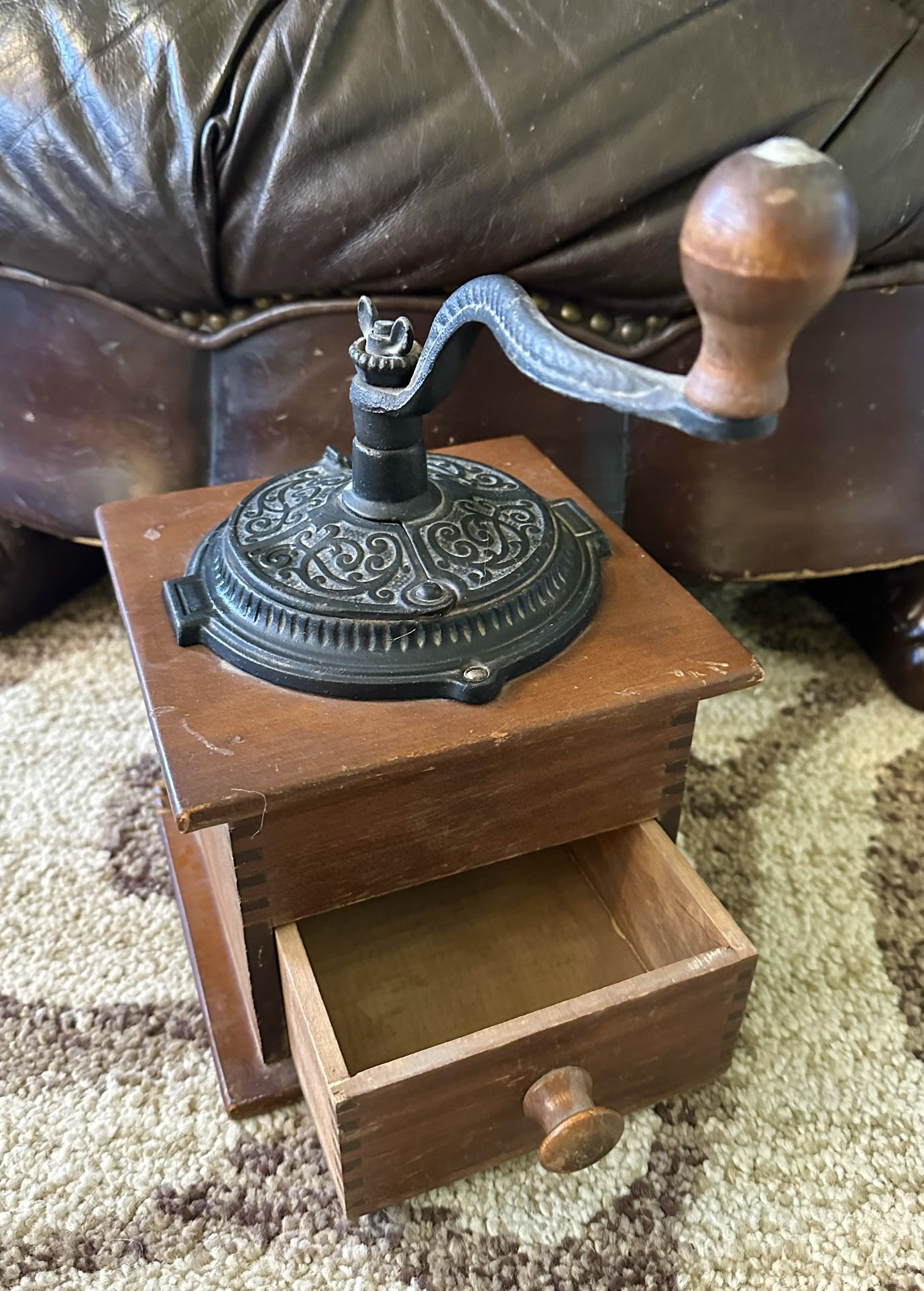 Antique Coffee Mill - Working Grinder “Tamper”