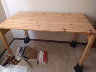 Versatile pinewood desk used in Warrenville