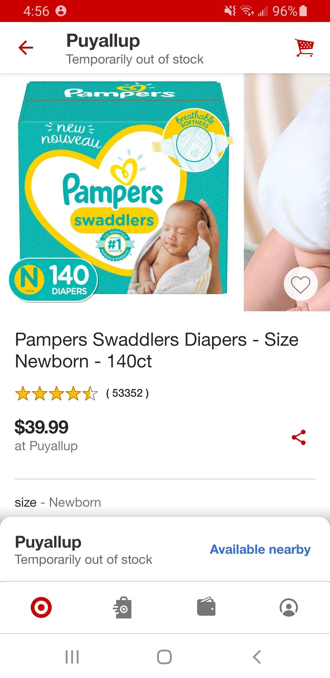 Newborn diapers - 157 diapers