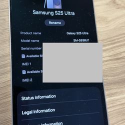 Samsung S25 ultra 256 GB