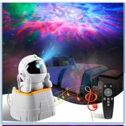 Astronaut Galaxy Projector, Star Projector with Bluetooth Speaker, Nebula Night Light Projector for Gift, 360° Adjustable Ceiling Projector Light for 