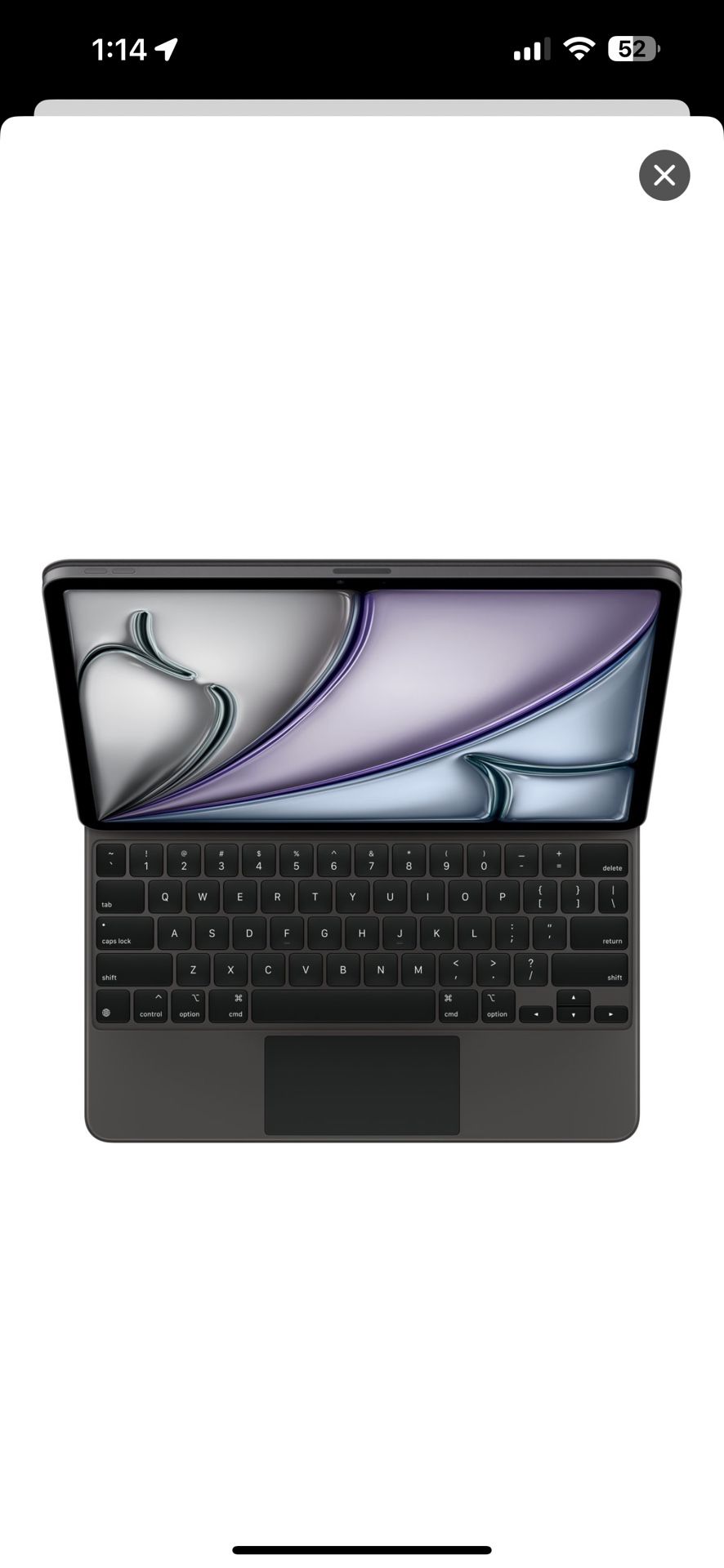 APPLE Magic Keyboard for iPad Air 13-inch (M3) - US English. TECLADO