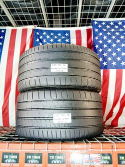 2 Used Matching Tires Size: 285/35ZR19 (103Y) XL Michelin Pilot Sport 4S  Max Performance Summer Tire with Good Wet Grip for Sportscars 285 35 19