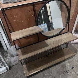 Shelves With Mirror