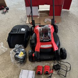 CRAFTSMAN 20-volt, 20-in Push Battery Walk Mower with (2) 2Ah Battery and charger Included BRAND NEW