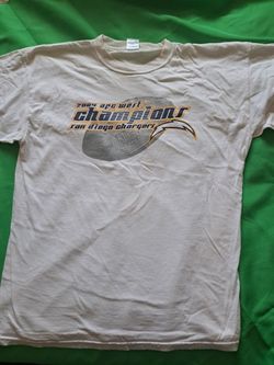 San Diego Chargers 2004 AFC West Champions T-shirt NFL=20$ Try And Google This One