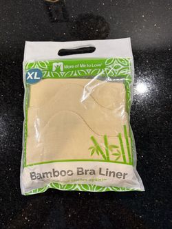 3-pack More of Me to Love Bamboo Bra Liners Beige Size XL (Liner Length 28”)