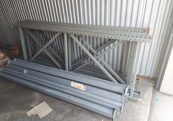 Pallet Rack Uprights Teardrop and Beams - Warehouse Storage Shelves
