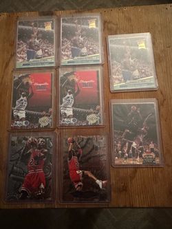 Michael Jordan and Shaquille O’Neal sports basketball cards