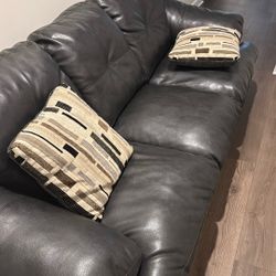 Black Leather Couch