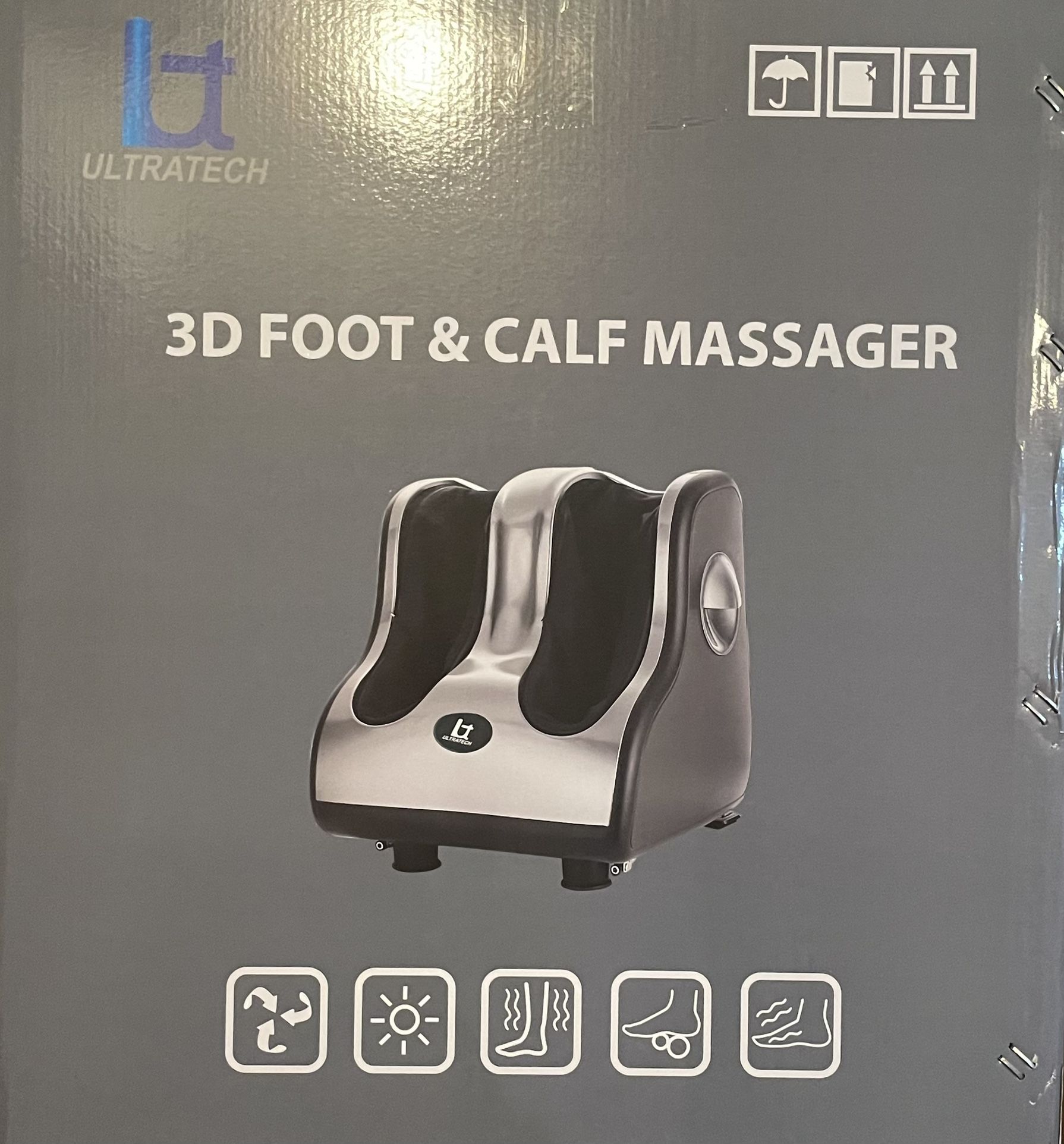 Foot Massager with Heat, Vibrate Function, LCD Touch Display and Remote, Good for Stress Relief, Blood Circulation, Electric Calf & Feet Massager