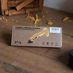 Cordless Power Scissors Compatible with DeWALT 20v Max Battery for Fabric Leather Carboard Cutter Festival Decoration Hard-Plastic(Battery not include