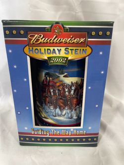 Vintage 2002 Budweiser mug guiding the way home