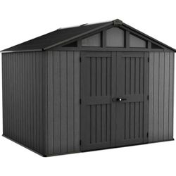 Peter Stronghold 10 By 8 Resin Plastic Shed  With Floor