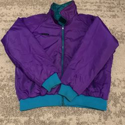 Columbia Jacket Men’s Large Purple Green Reversible