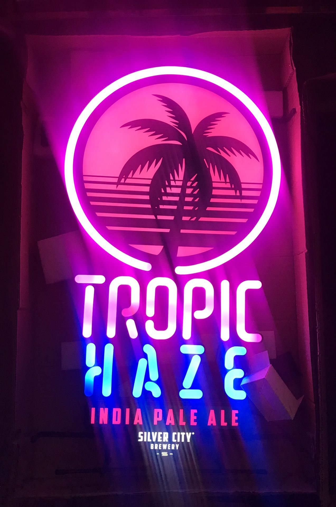 Neon Light - Silver City Brewing Tropic Haze IPA - New In Box