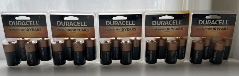 Duracell Coppertop Alkaline Batteries C 4 ($5.00 each)