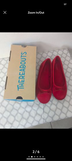 Thereabouts Red Ballet Flats with Box