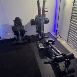 Bowflex Revolution Home Gym +80lbs Added Weight Upgrade+ Accessories Rack+ Rope Attachment